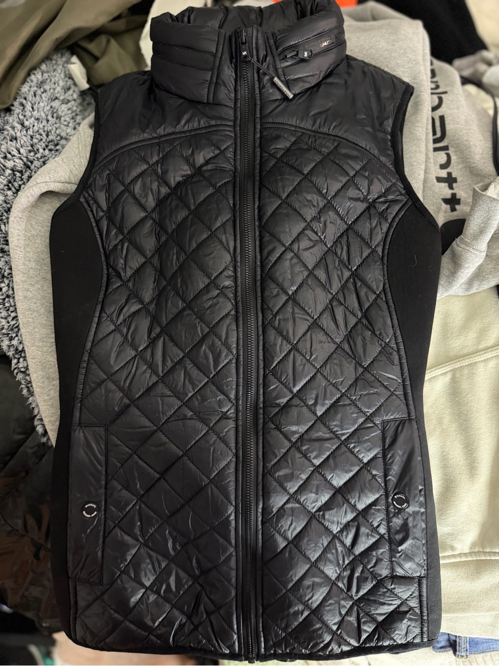 Michael Kors Black Quilted Puffer Vest